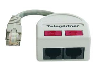 Product image 1 Telegaertner J00029A0008 Adapter RJ45 8 8    2x RJ45 8 8 
