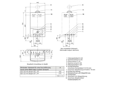 Mazeichnung Vaillant 0010030693 Gas WandheizgeraetBrennwert ecoTEC pure