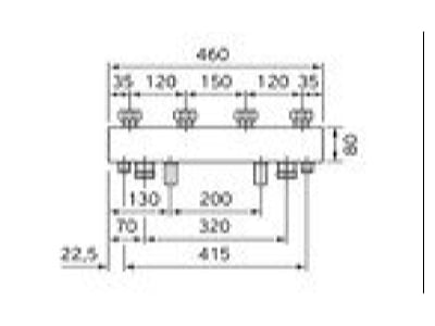 Dimensional drawing Vaillant 0020042429 Accessories spare parts for central gas