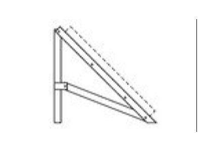 Line drawing Vaillant 0020092552 for solar collector