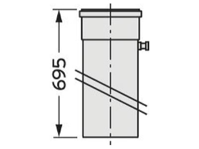 Mazeichnung Vaillant 0020095532 Geraeteanschlussstueck f  VKK 2006 3 2806 3