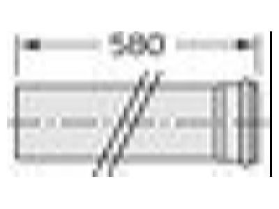 Dimensional drawing Vaillant 0020095545 Double walled flue gas pipe