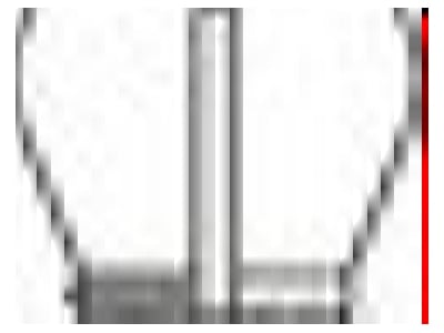 Line drawing Vaillant 0020095566  VE4  Distance holder for flexible flue liner 0020095566  quantity  4 