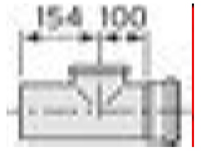 Dimensional drawing Vaillant 0020106387 Single walled flue gas pipe