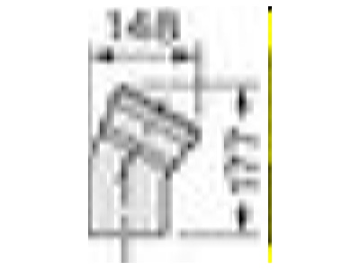 Dimensional drawing Vaillant 0020106390 Single walled flue gas attachment  2