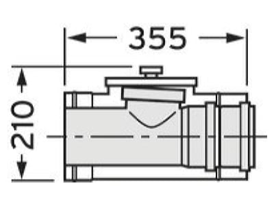 Mazeichnung Vaillant 0020106407 Revisionsstueck 110 160mm