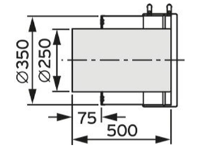 Mazeichnung 2 Vaillant 0020108008 Muendungsabschluss 250 350mm