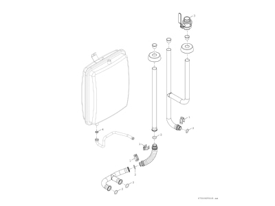Exploded view 1 Bosch Thermotechnik 8738214756 Accessories spare parts for heat pump
