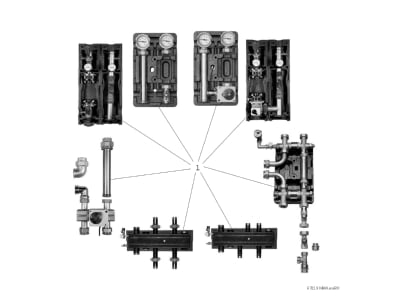 Exploded view 1 Bosch Thermotechnik DDV32 Accessories spare parts for heat pump
