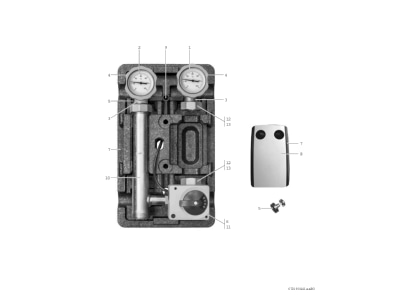 Exploded view 2 Bosch Thermotechnik MMH32 Accessories spare parts for heat pump