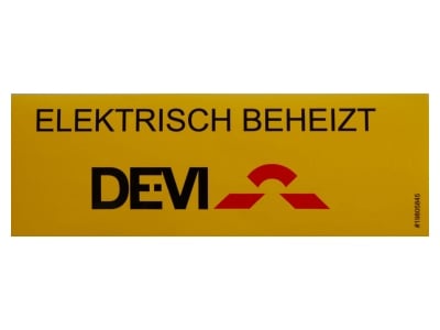 Produktbild 1 Devi 19 805845 Kennzeichnungsaufkleber  Elektrisch beheizt 