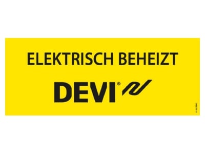 Produktbild 2 Devi 19 805845 Kennzeichnungsaufkleber  Elektrisch beheizt 