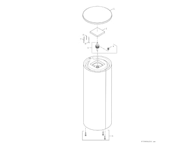 Exploded view 2 Bosch Thermotechnik BH200 51A Storage tank central heating cooling