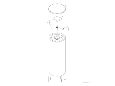 Exploded view 4 Bosch Thermotechnik BH200 51A Storage tank central heating cooling