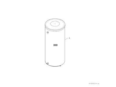 Exploded view 1 Bosch Thermotechnik BH300 5K1C Storage tank central heating cooling
