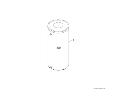 Exploded view 3 Bosch Thermotechnik BH300 5K1C Storage tank central heating cooling
