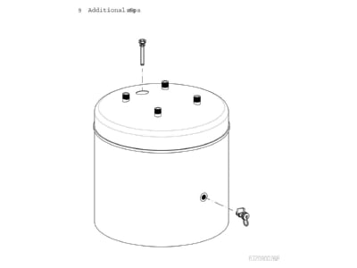 Exploded view 4 Bosch Thermotechnik BST50EHP Storage tank central heating cooling