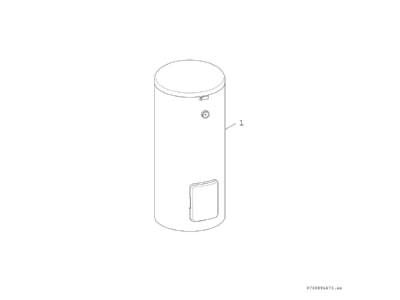 Exploded view 4 Bosch Thermotechnik WH400LP1B Storage tank central heating cooling