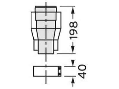 Dimensional drawing Vaillant 0020127397 Connection tube mounting kit