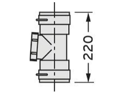 Mazeichnung Vaillant 303511 Set2 flex  Abgas System DN80PP Revisionsel 