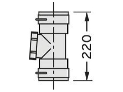 Mazeichnung Vaillant 303517 Set2 flex  Abgas System DN100PP Revisionsel 