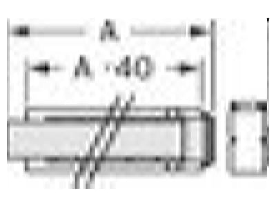 Line drawing 1 Vaillant 303833 Connecting piece  round air duct
