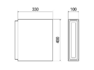 Dimensional drawing Maico PP 45 LEV Accessory for ventilator