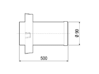 Dimensional drawing Maico PPB 30 VS Accessory for ventilator