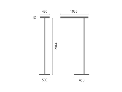 Dimensional drawing Performance in Light 8720761218410 Floor lamp 1x176W LED not exchangeable
