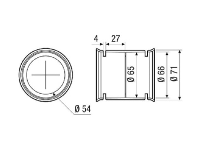 Dimensional drawing Maico MA M63 Accessory for ventilator