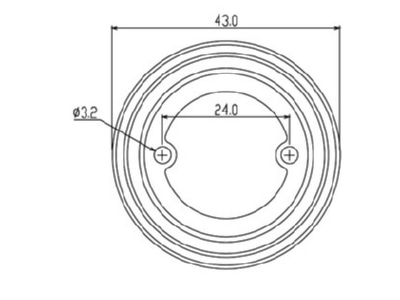 Dimensional drawing 2 Nobile 1589640100 Recessed installation box for luminaire