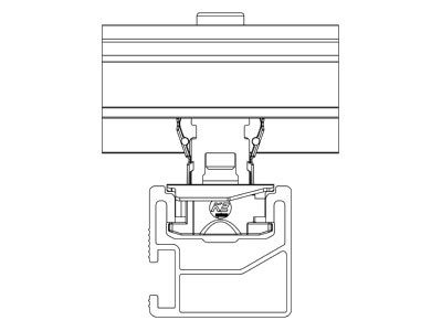 Line drawing 1 K2 Systems 2003451 Termination clamp
