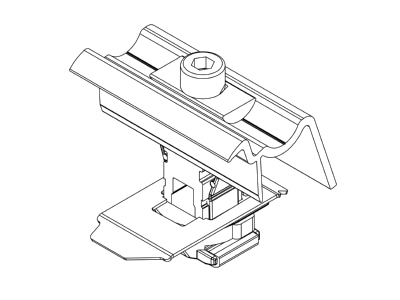 Line drawing 1 K2 Systems 2003452 Termination clamp
