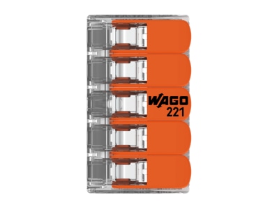 Produktbild 2 WAGO 221 415 Compact Verbindungsklemme 5 Leiter bis 4mm  