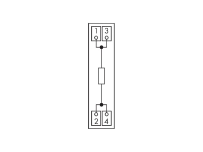 Circuit diagram WAGO 289 128 Resistor terminal block