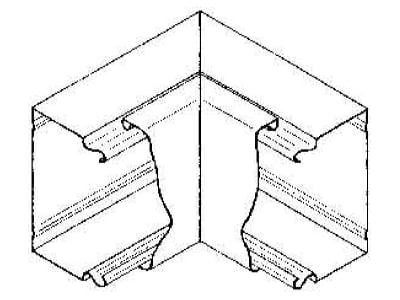 Product image Niedax LUIC 60 100 R Inner corner for wireway
