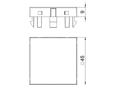 Mazeichnung 1 OBO ADP B AL1 Blinddeckel