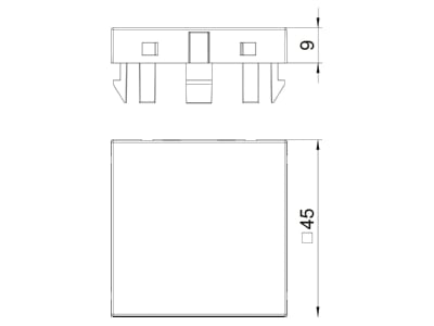 Mazeichnung 2 OBO ADP B AL1 Blinddeckel