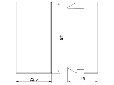 Mazeichnung 1 OBO ADP B AL0 5 Blinddeckel