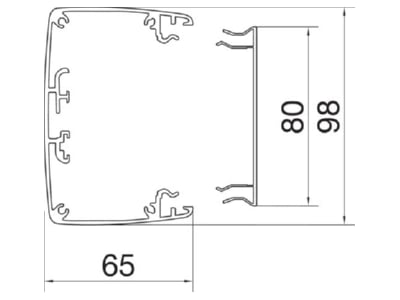 Mazeichnung Tehalit DAK80 3400 ELN DA200 Klemmtechnik