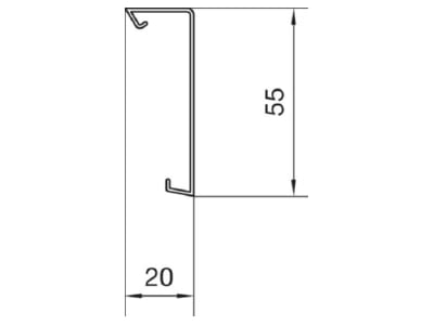 Mazeichnung 1 Tehalit SL 200552D1 alu Oberteil