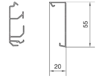 Mazeichnung 2 Tehalit SL 200552D1 alu Oberteil