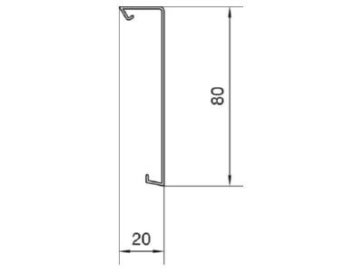 Mazeichnung 1 Tehalit SL 200802D1 alu Oberteil