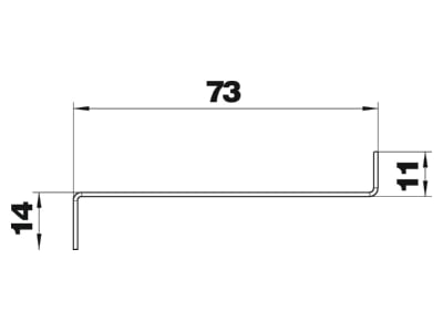 Mazeichnung 1 OBO GS TW90 Trennwand f GS 90