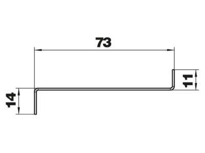 Mazeichnung 2 OBO GS TW90 Trennwand f GS 90