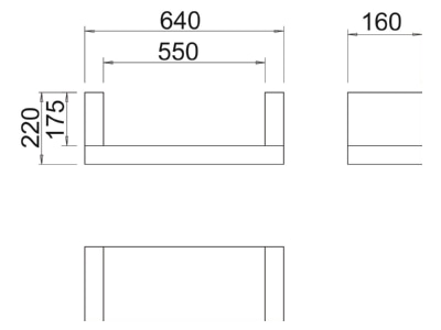Dimensional drawing 3 OBO ZSE90 55 17 Mounting strap