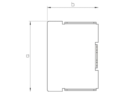 Mazeichnung 2 OBO LKM E80080FS Endstueck 80x80mm  St  FS