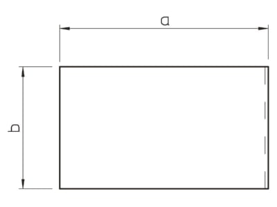 Dimensional drawing 2 OBO WDK HE80170LGR End cap for wireway 80x170mm