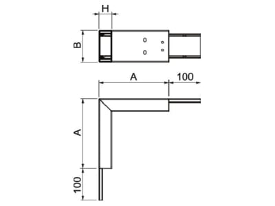 Mazeichnung OBO PLM EC 0410 RW Ausseneck m Brandschutzgewebe