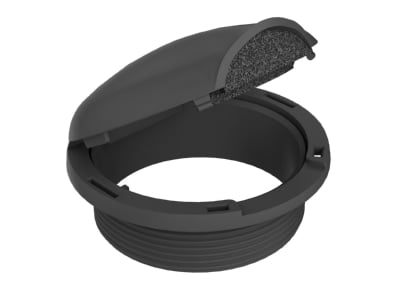 Product image OBO SH80 T 9011 Dome lid for underfloor duct
